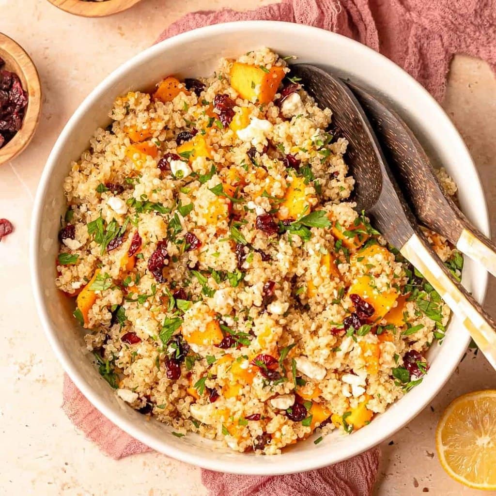 Butternut Squash And Cranberry Quinoa Salad