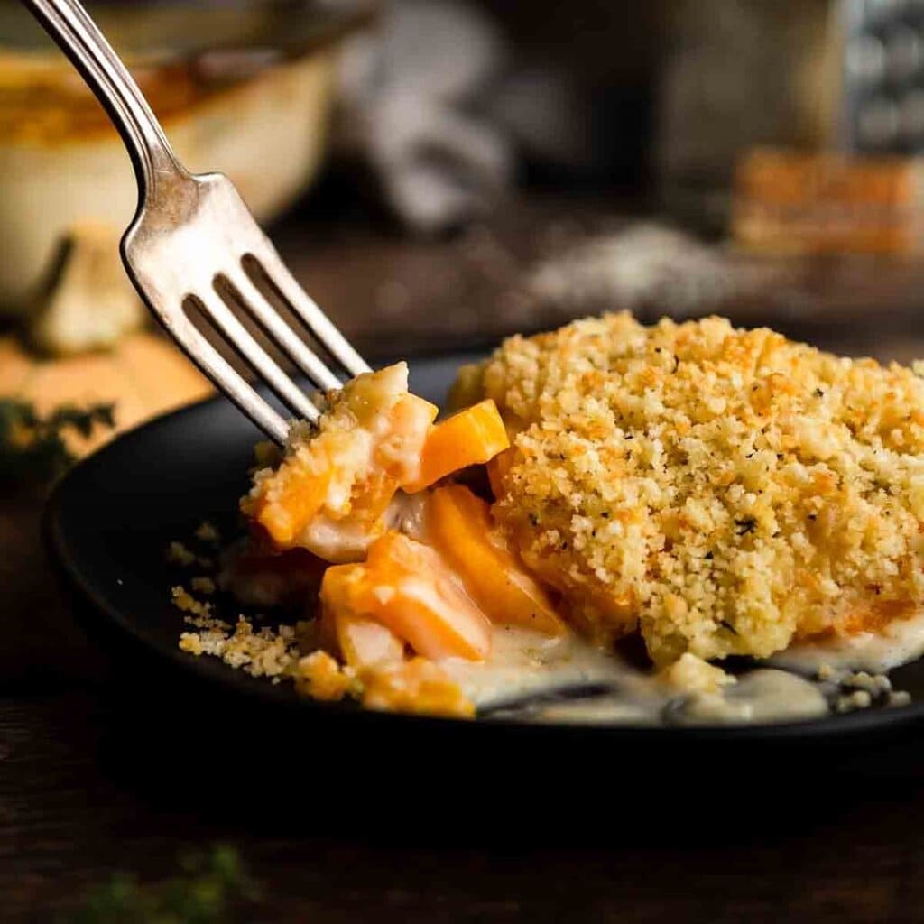 Butternut Squash Au Gratin