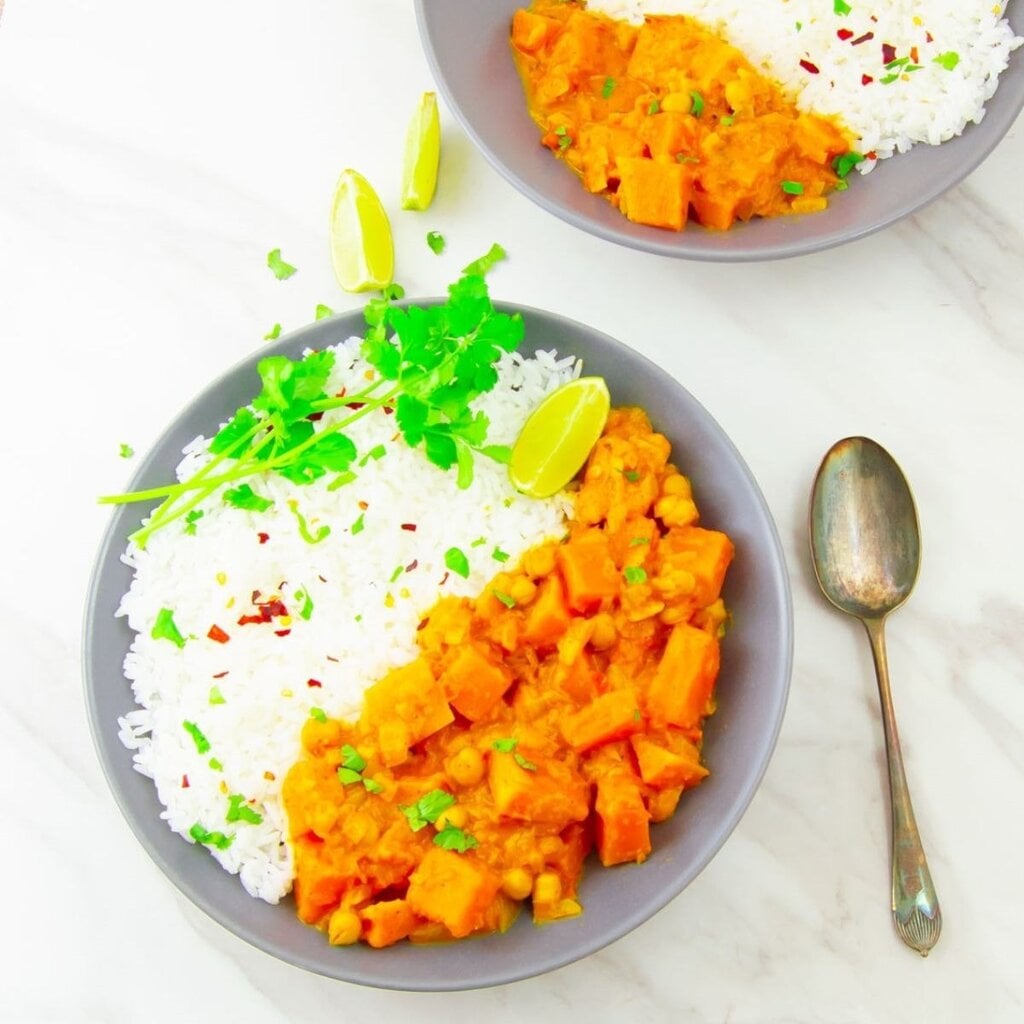 Butternut Squash Curry Chickpeas