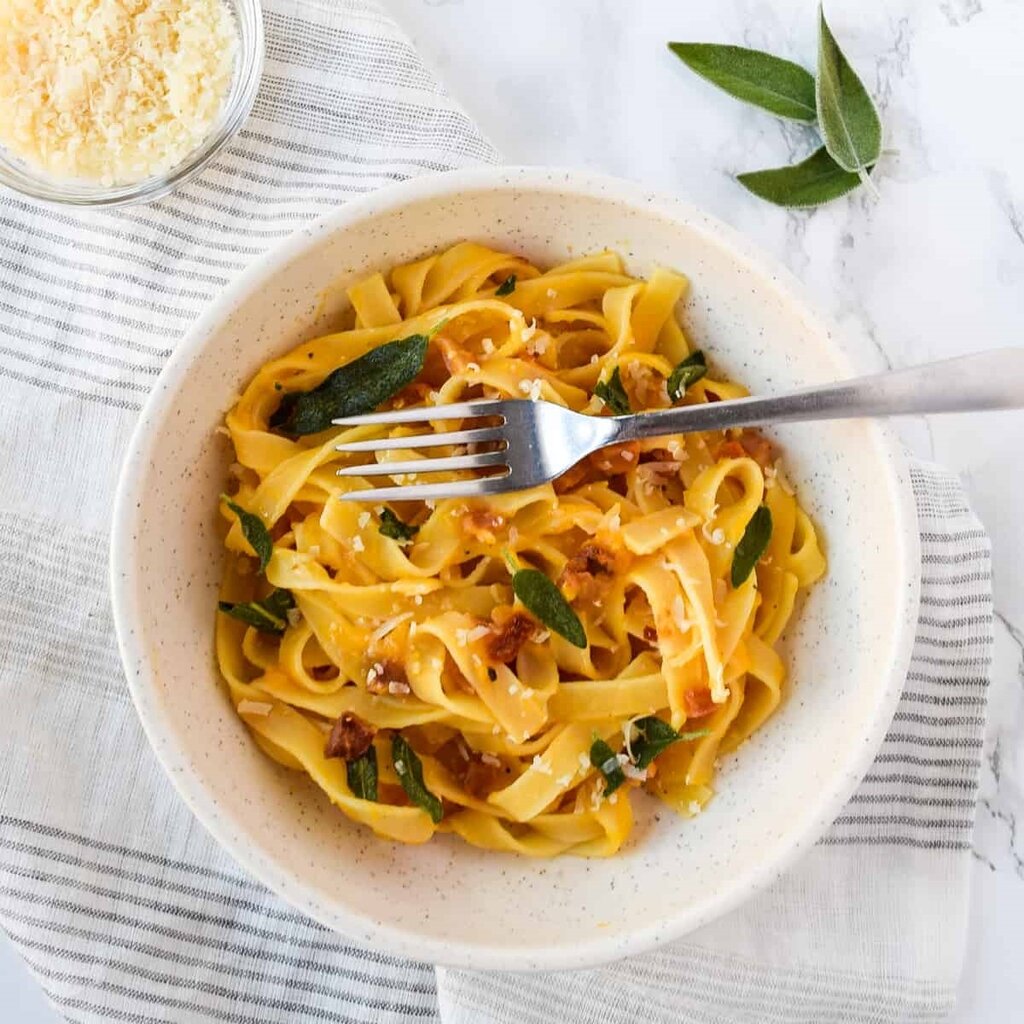 Butternut Squash Pasta With Pancetta