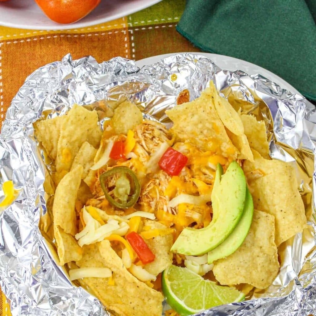 Campfire Chicken Nacho Foil Packets