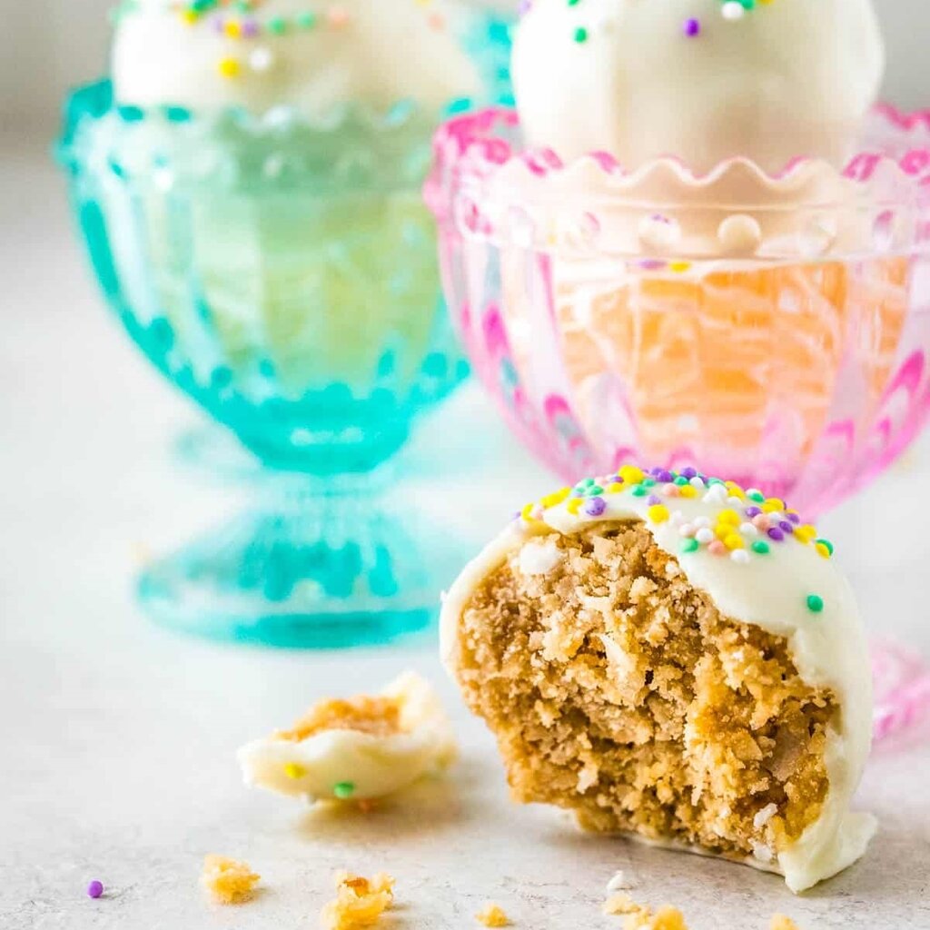Coconut Rum Cookie Truffles