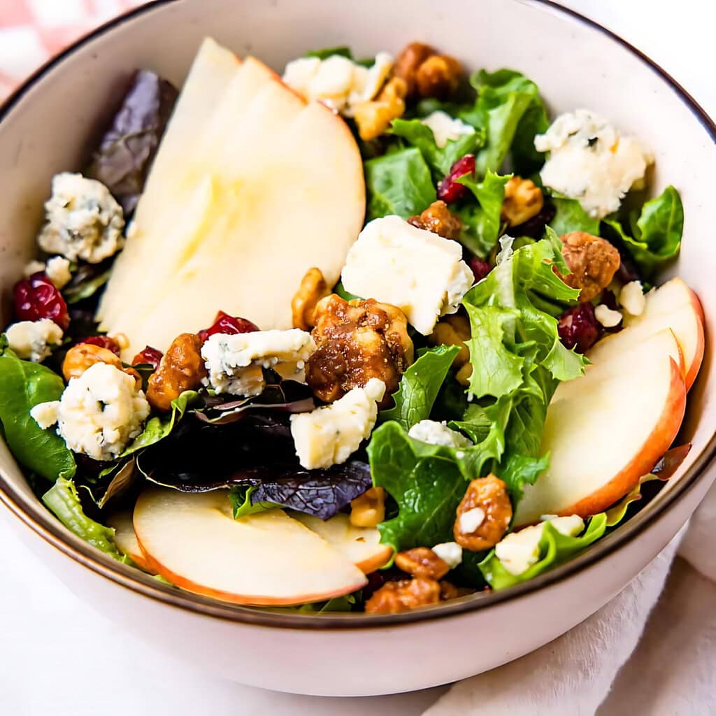 Fall Apple Walnut Salad With Cider Vinaigrette
