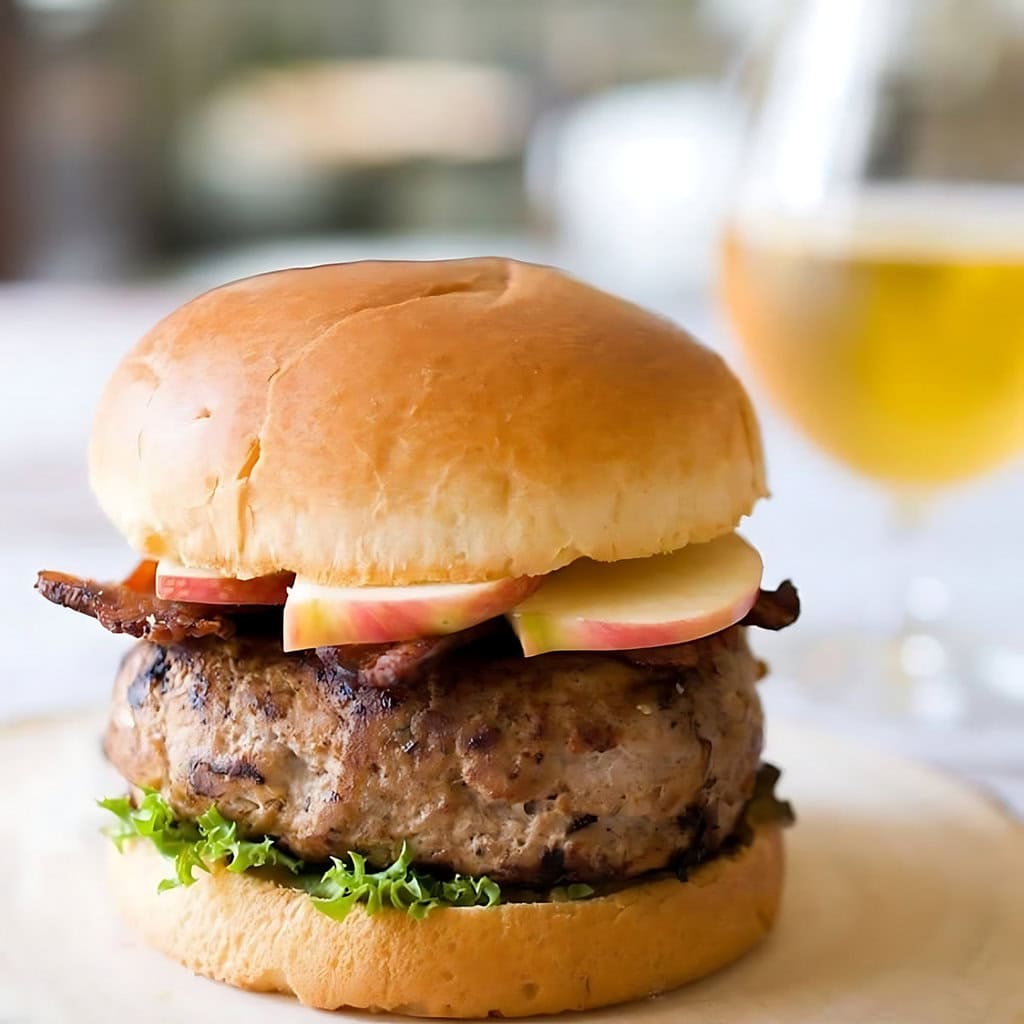 Fall Harvest Turkey Burger With Figgy Dijonnaise