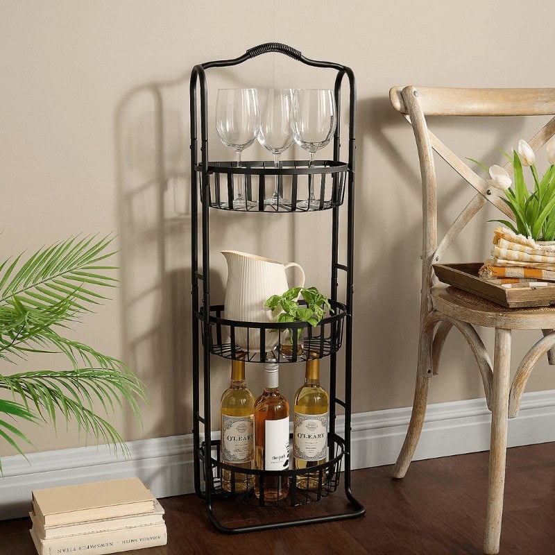 Flatback Metal Basket Stand - QVC Clearance Deals Online