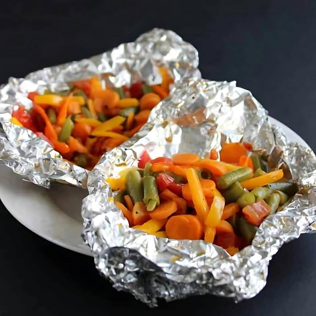 Foil Wrapped Grilled Vegetables