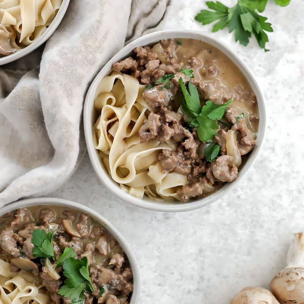 Gluten Free Beef Stroganoff