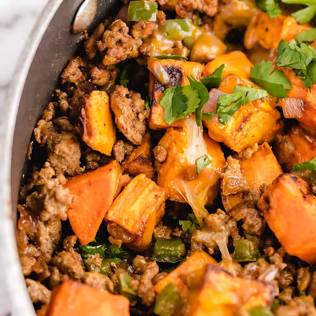 Ground Turkey Sweet Potato Skillet