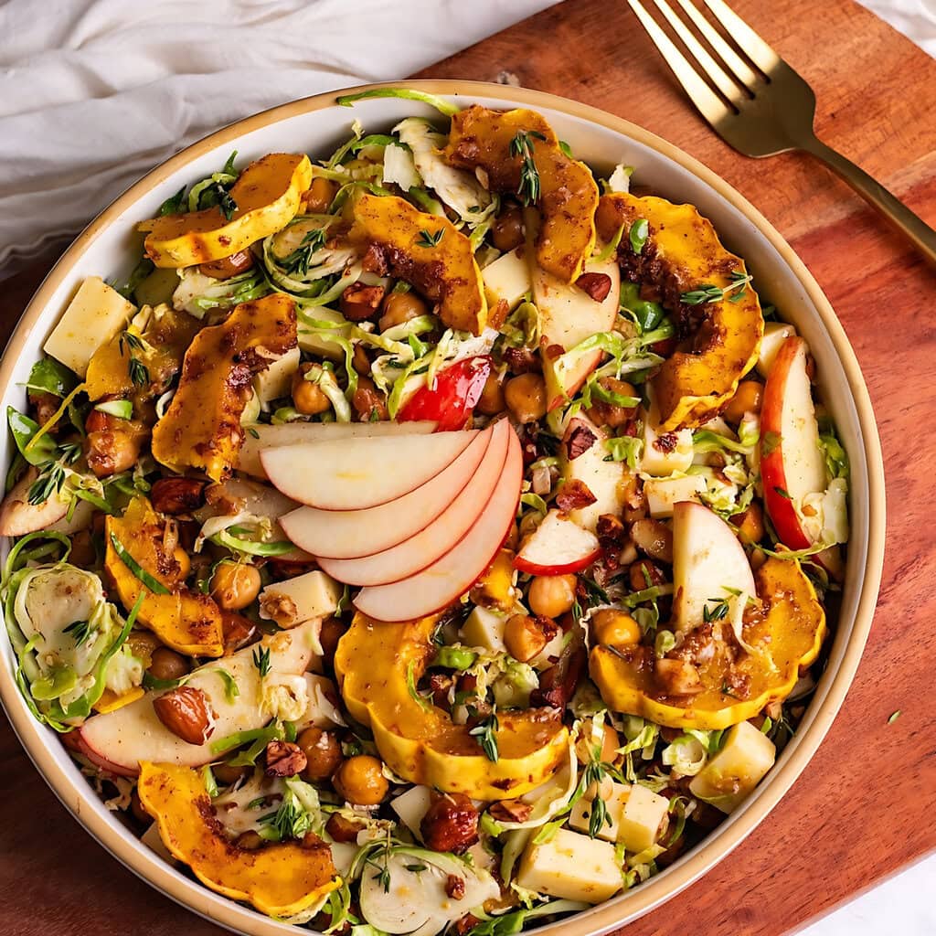 Harvest Shaved Brussels Sprouts Salad