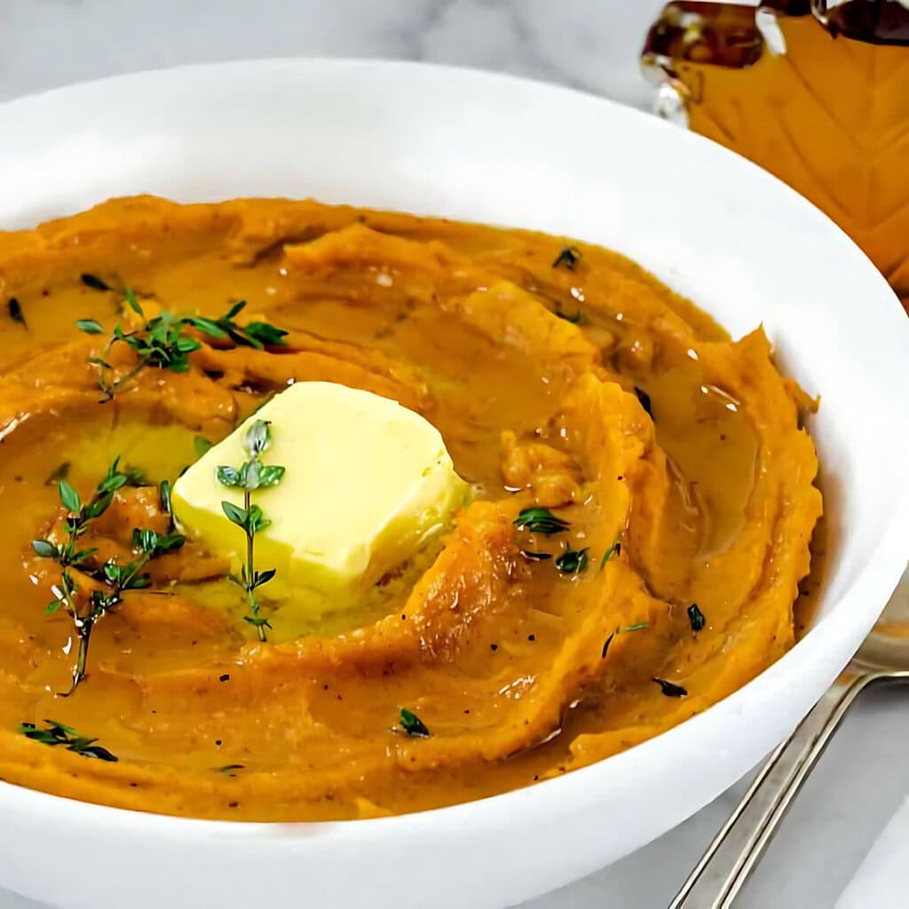 Healthier Mashed Sweet Potatoes