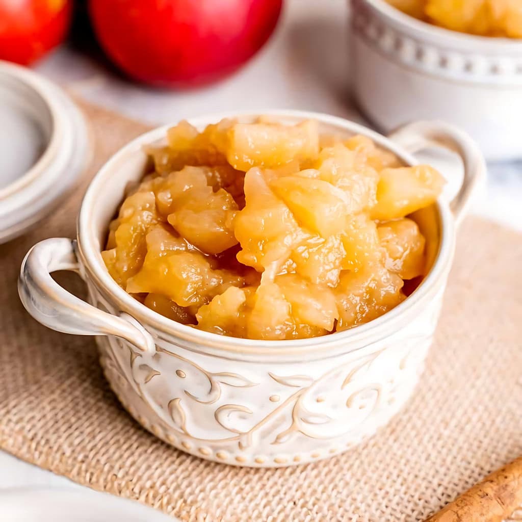 Homemade Chunky Applesauce