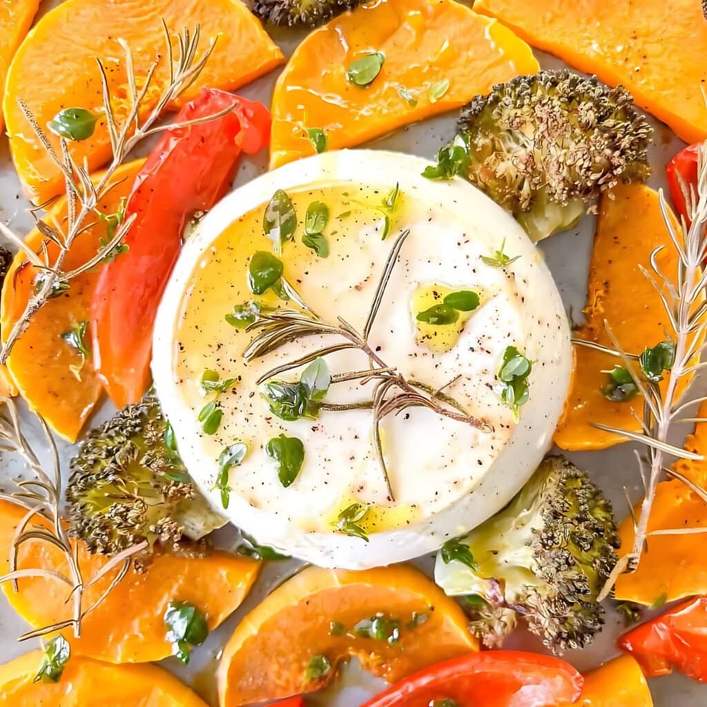 Honey Baked Ricotta Butternut Squash Traybake