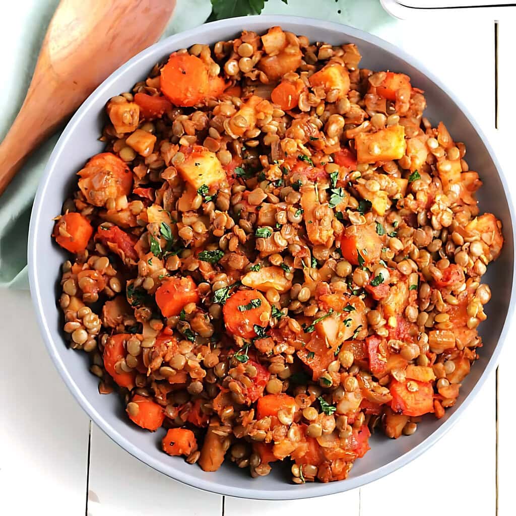 Lentil Carrot Potato Hash