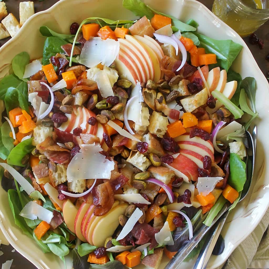 Maple Butternut Squash Fall Harvest Salad