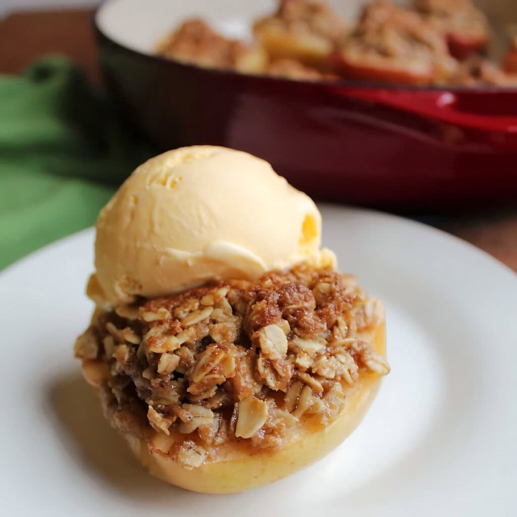 Mini Apple Crisp Baked Apples