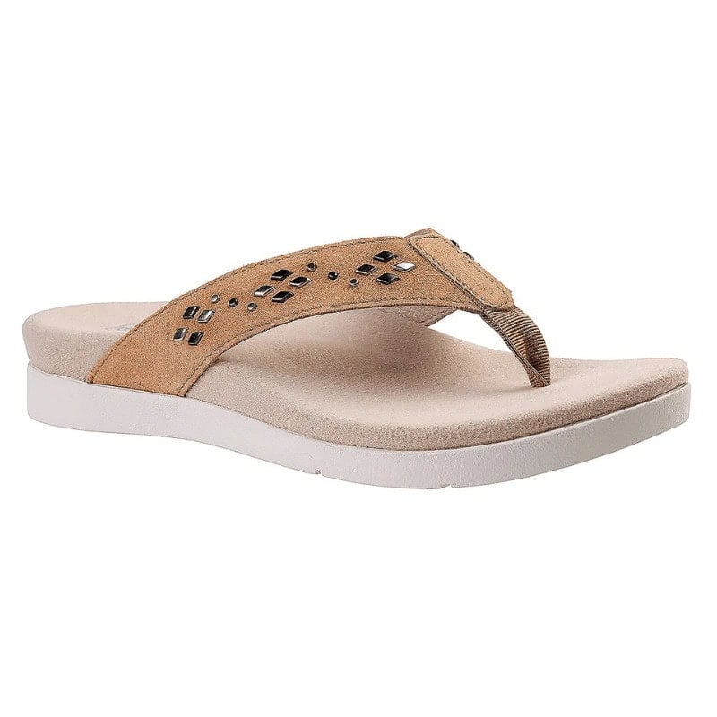 Orthotic Suede Thong Sandals - QVC Clearance Deals Online