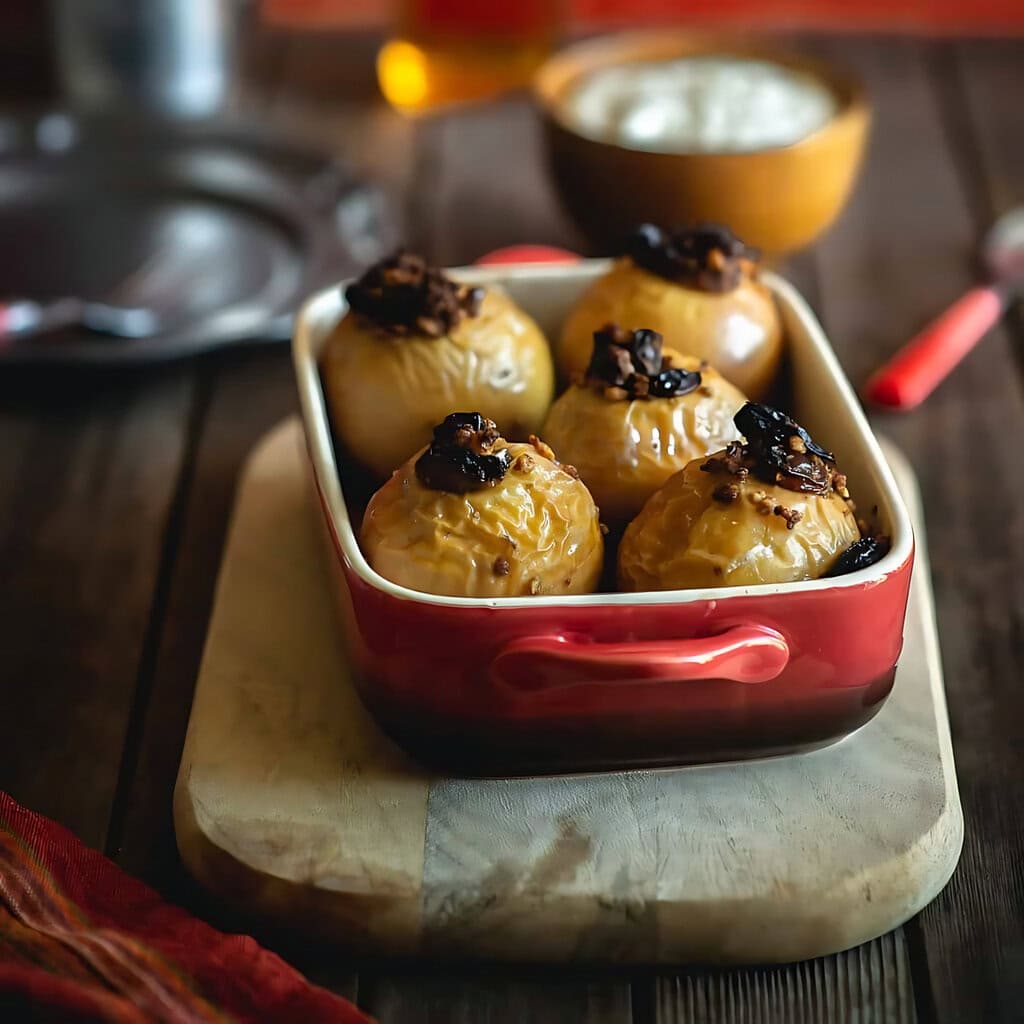 Rum And Raisin Baked Apples Recipe