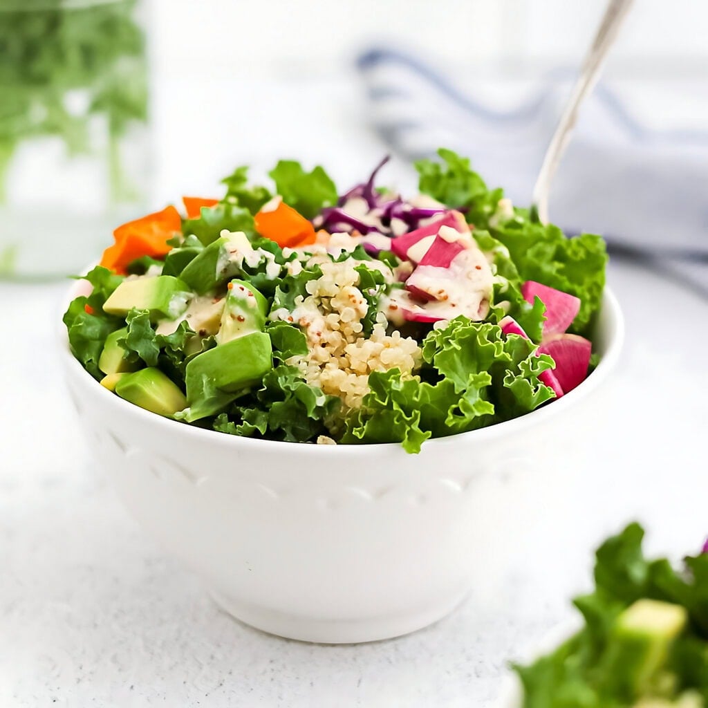 Sweet Potato Power Bowl With Tahini Dressing