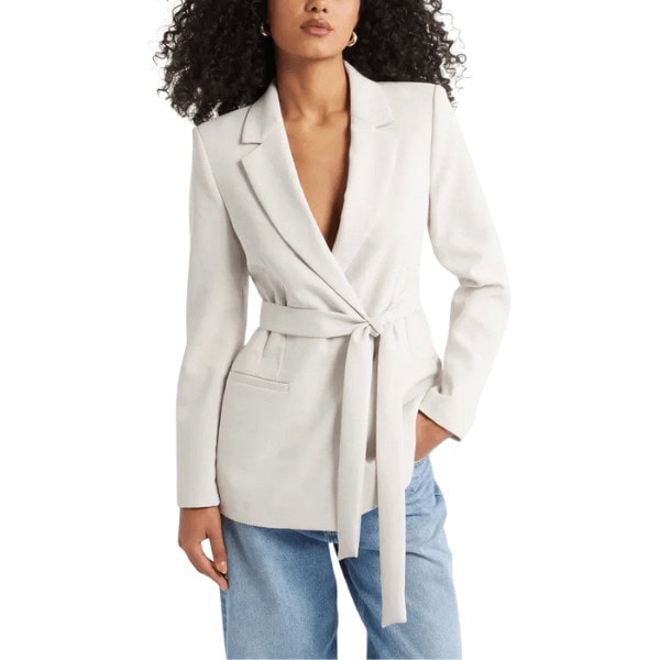 The Curator Tie Waist Blazer