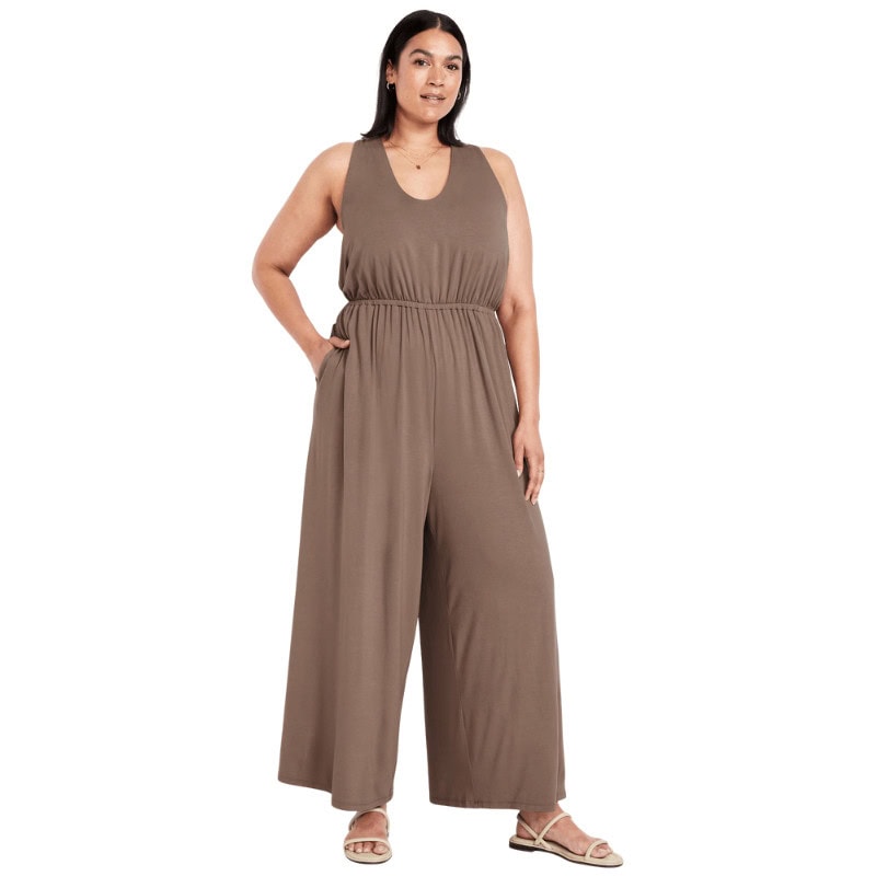 Waist-Defined Halter Jumpsuit