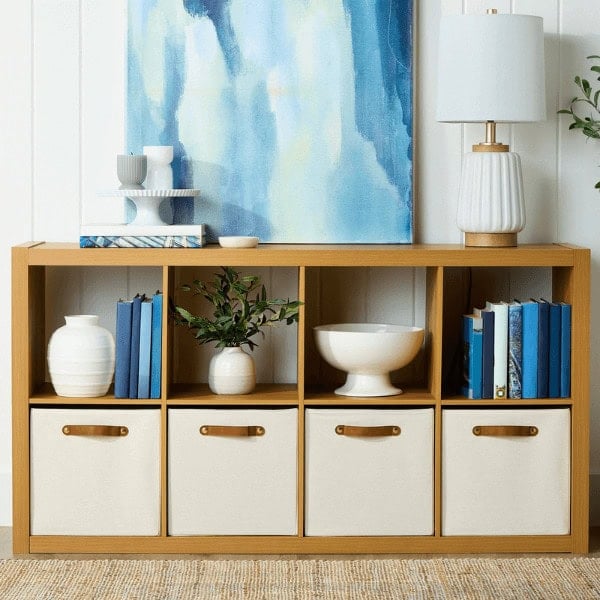 8 Cube Storage Organizer - Home Decor on a Budget