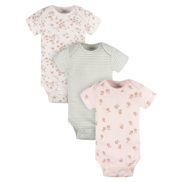 Baby Girl Casual Short Sleeve Bodysuits