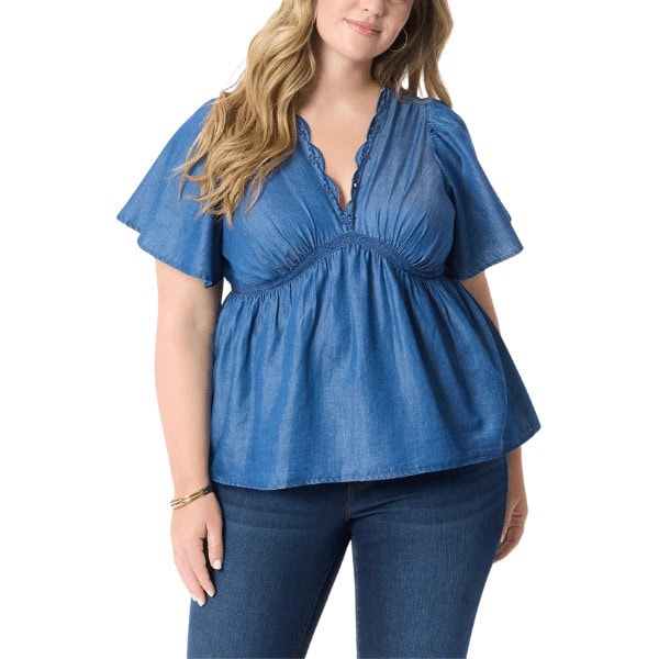 Oakleigh Baby Doll Peplum Top