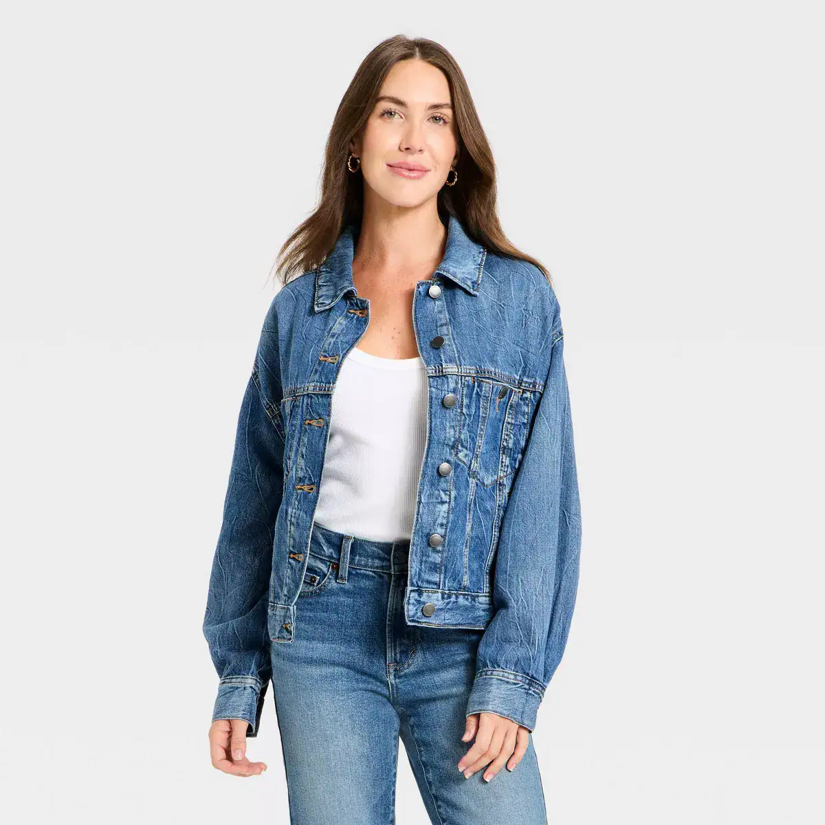 Universal Thread Women's Relaxed Trucker Denim Jacket