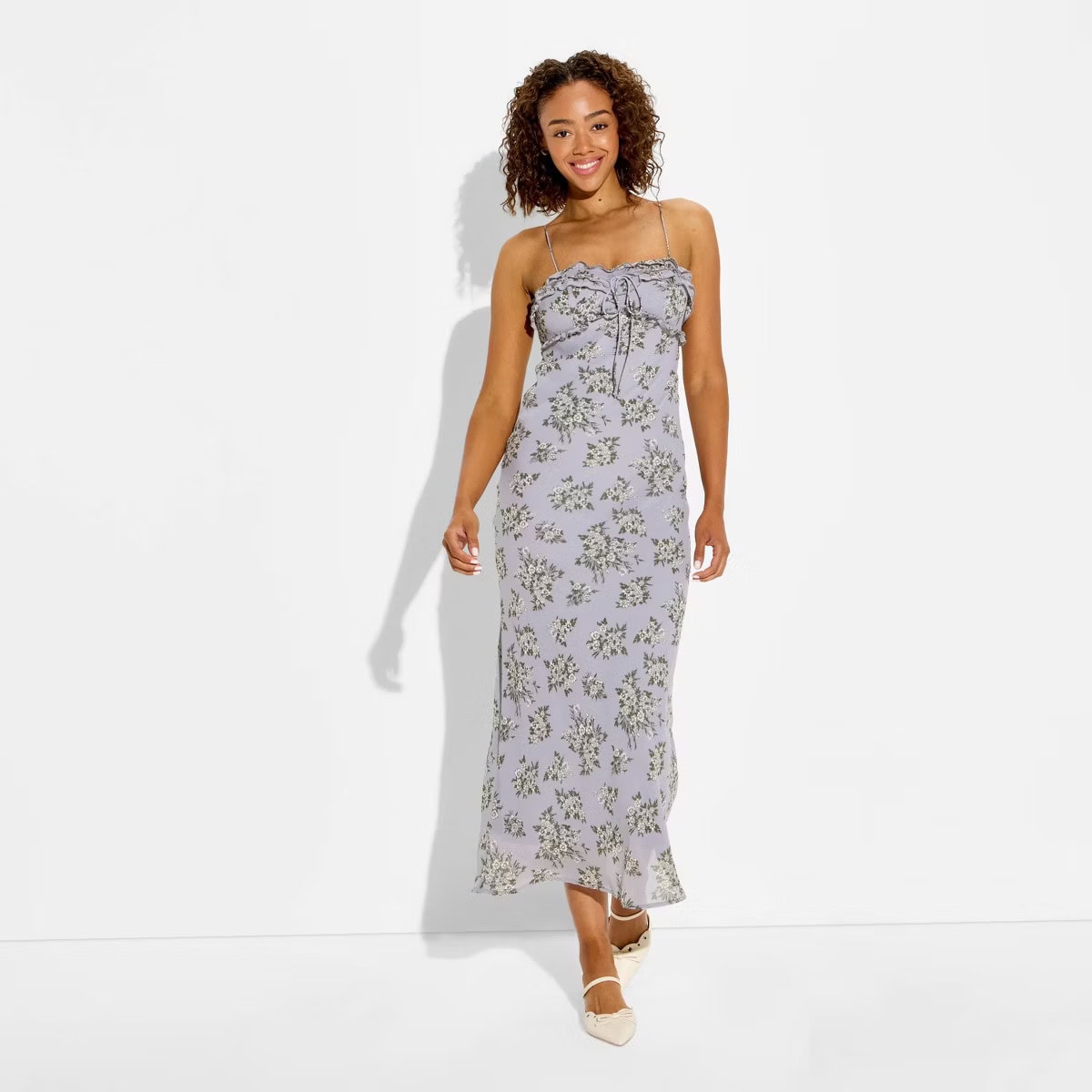 WILD FABLE Women's Sleeveless Maxi Empire Waist Dress