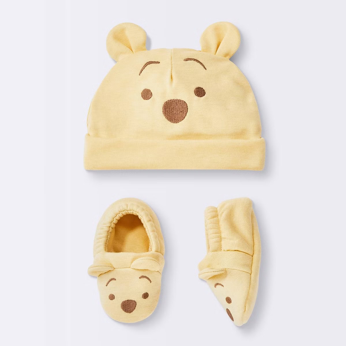 Cloud Island&trade; - Baby Winnie the Pooh Hat and Bootie Set