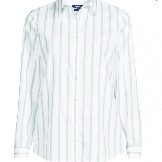 Land's End No Iron Button Down Shirt for women