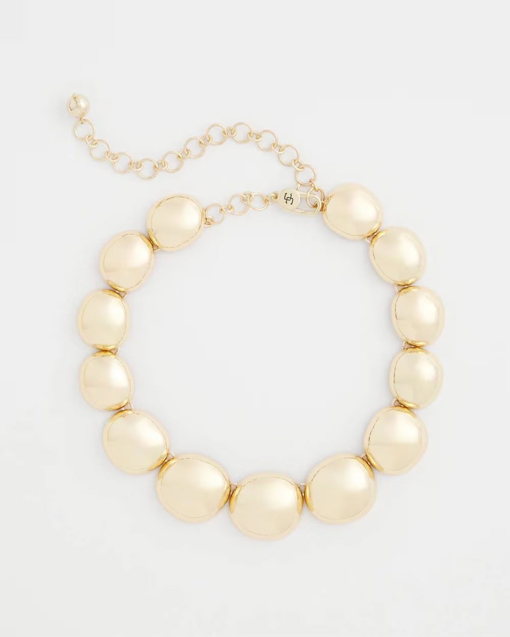 Gold Pebble Collar Necklace