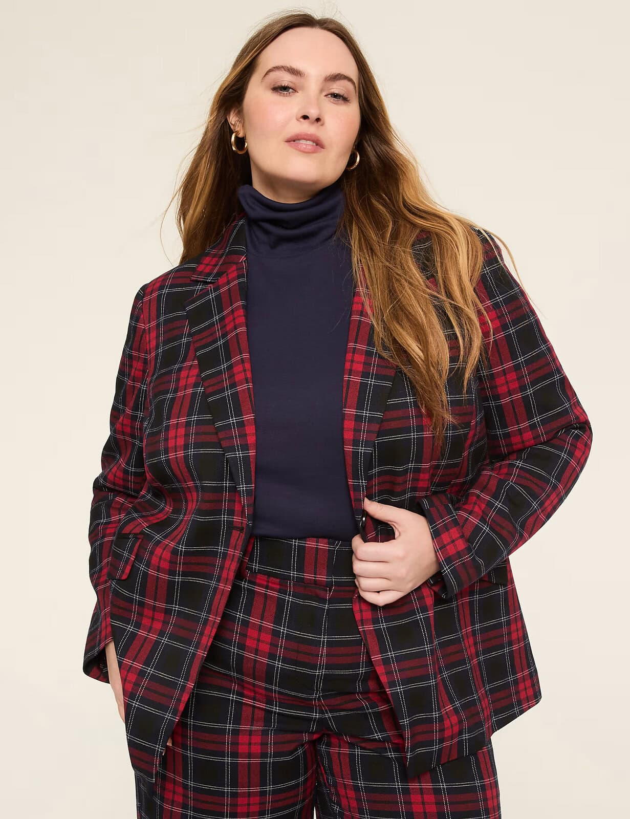 Lane Bryant Perfect Drape One-Button Blazer
