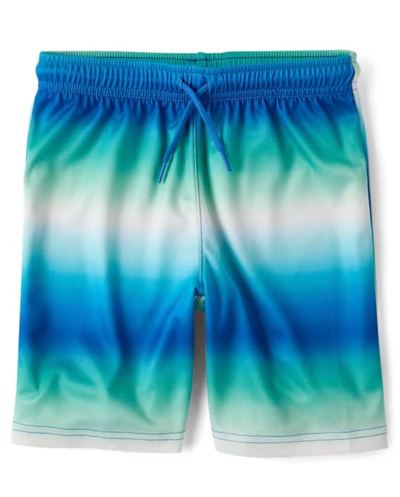 The Children’s Place - Boys Quick Dry Striped Lined Mesh Active Shorts
