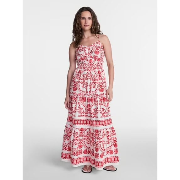Walmart Time and Tru Women's Strappy Maxi Dress
