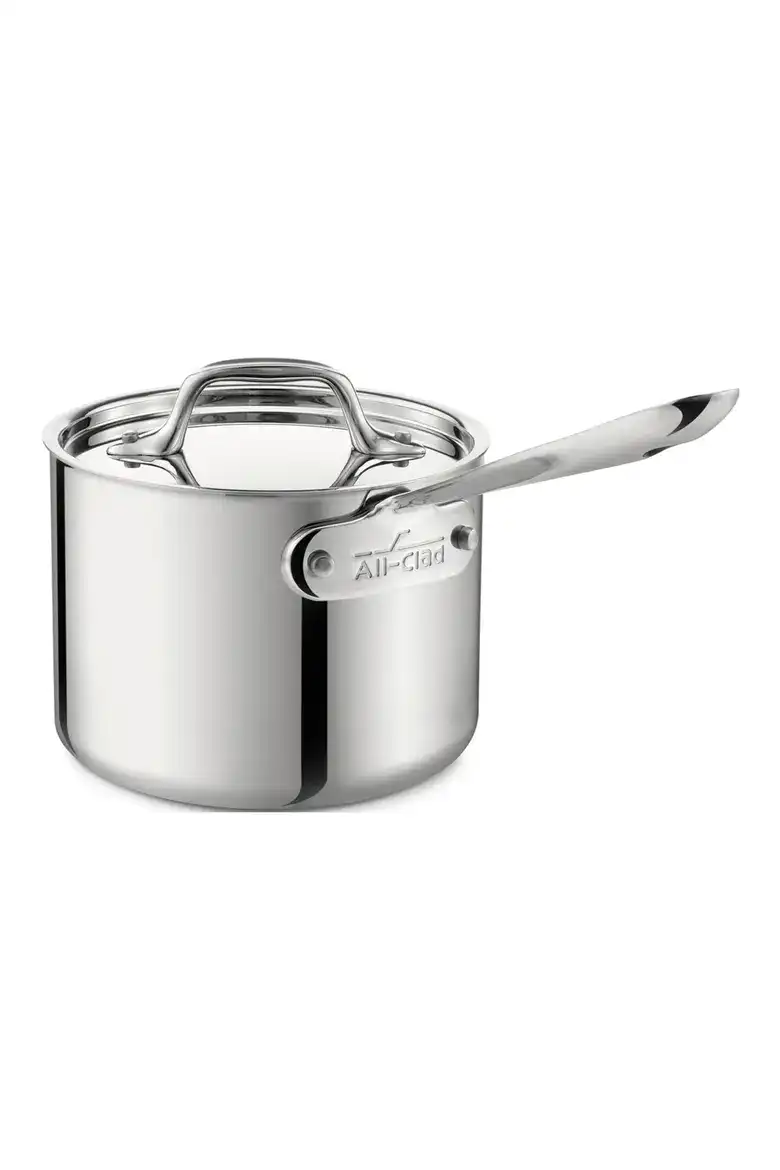 All-Clad - D3 1.5-Quart Sauce Pan with Lid