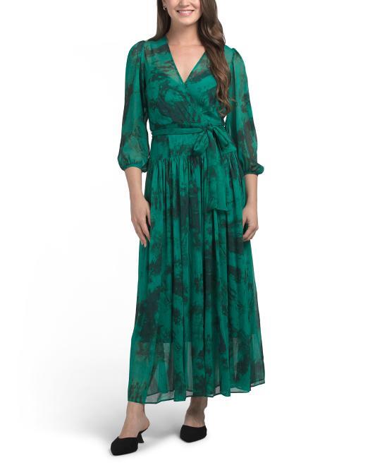 CALVIN KLEIN - Chiffon Maxi Dress