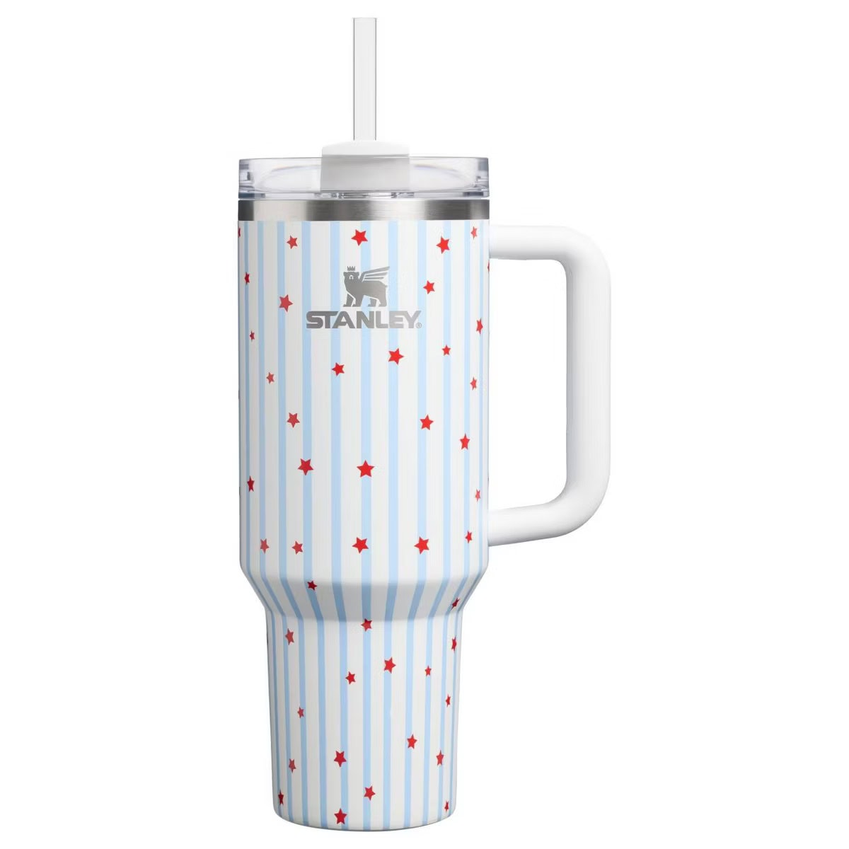 Stanley 1913 - 40 oz Stainless Steel H2.0 FlowState Quencher Tumbler Blue Starry Stripes