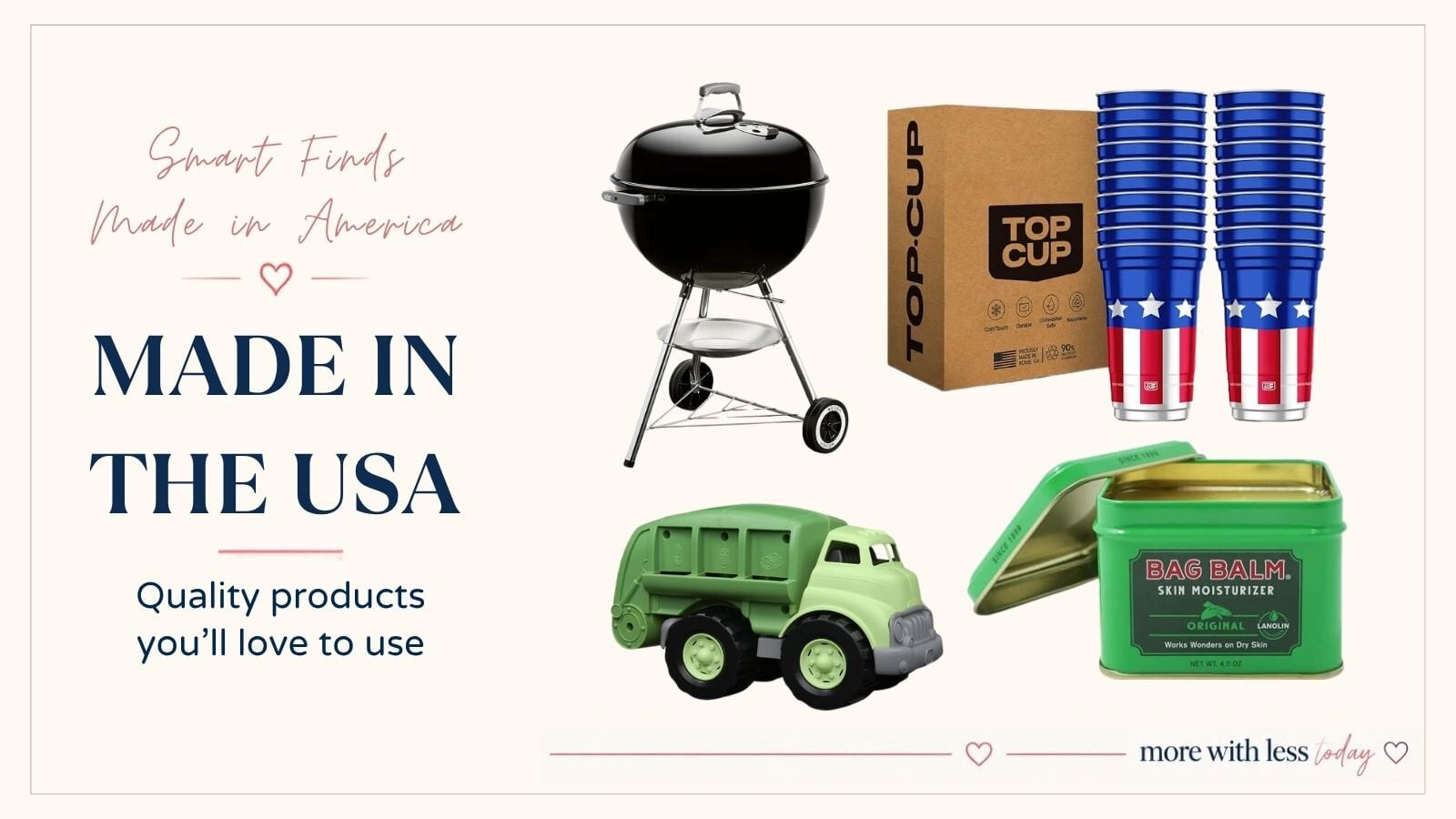 Products made in the USA to support American businesses
