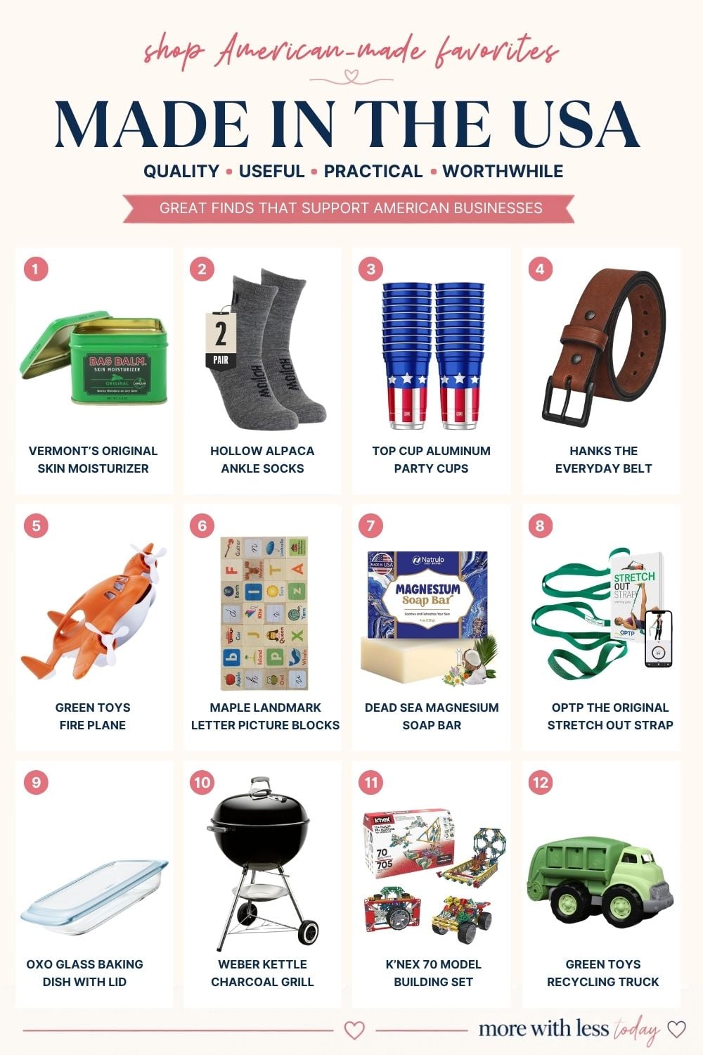 American-made products to support American businesses