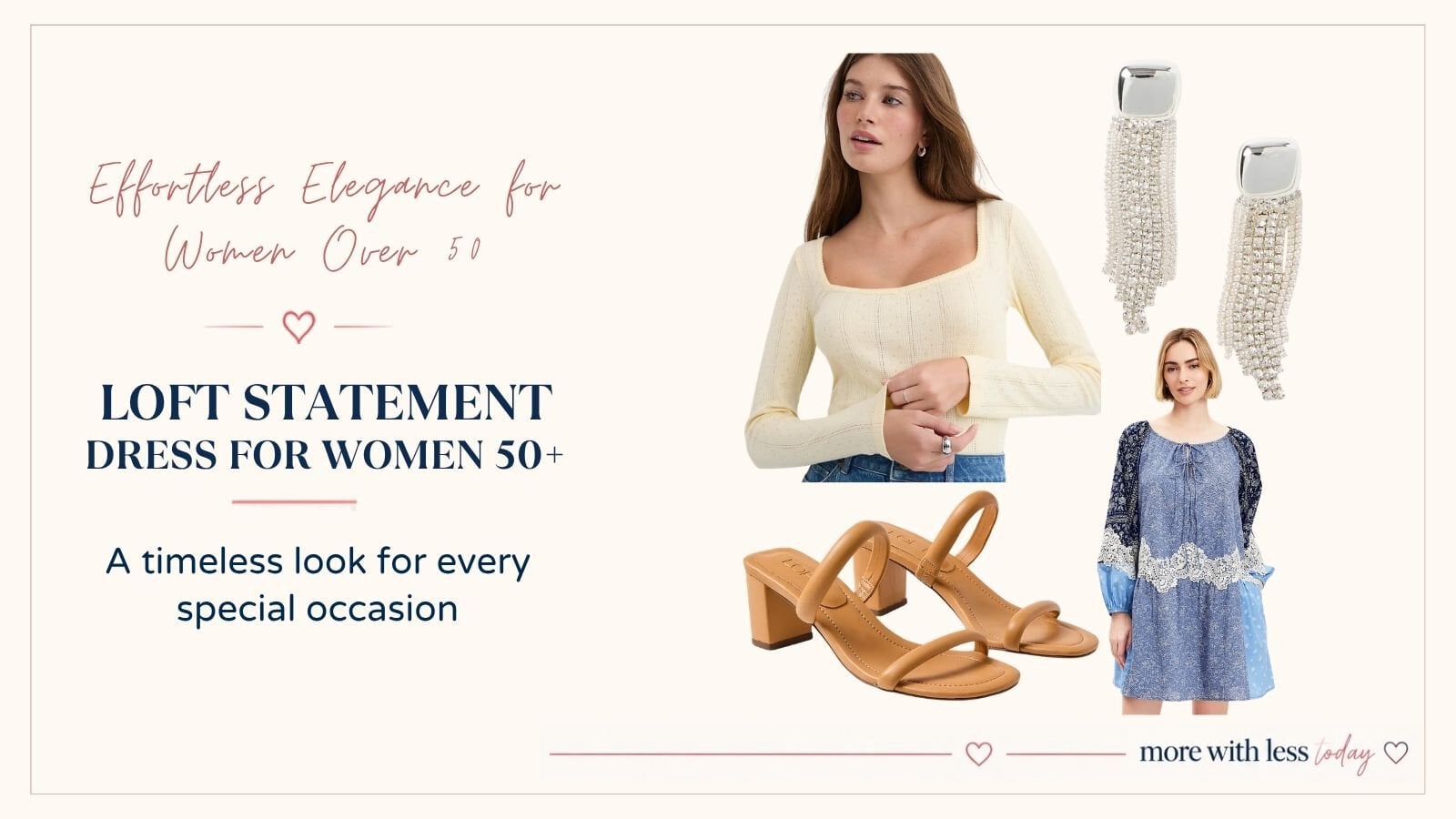 LOFT statement dress for women over 50 featuring an elegant, feminine, and timeless style for special occasions.