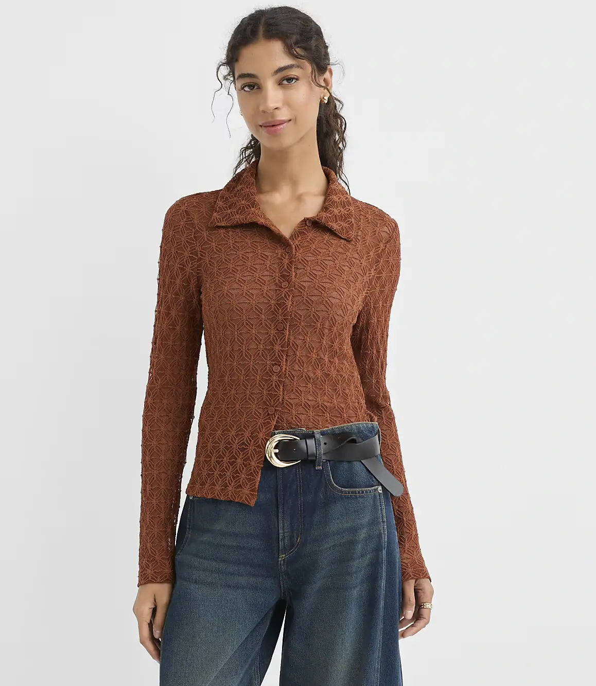 Geo Lace Shirt