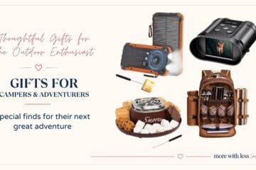 Thoughtful gifts for campers and outdoor enthusiasts featuring useful camping, hiking, travel, and adventure gifts.
