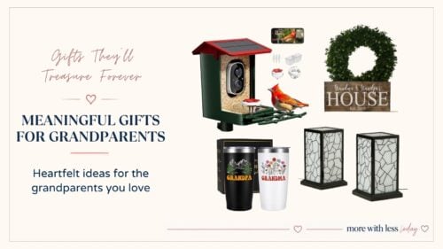 Thoughtful grandparent gift ideas featuring meaningful presents for Grandma and Grandpa to treasure.