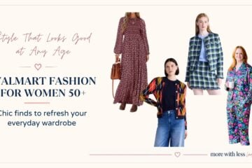 Chic Walmart fashion for women 50 and over featuring modern and timeless clothing ideas for an ageless wardrobe.