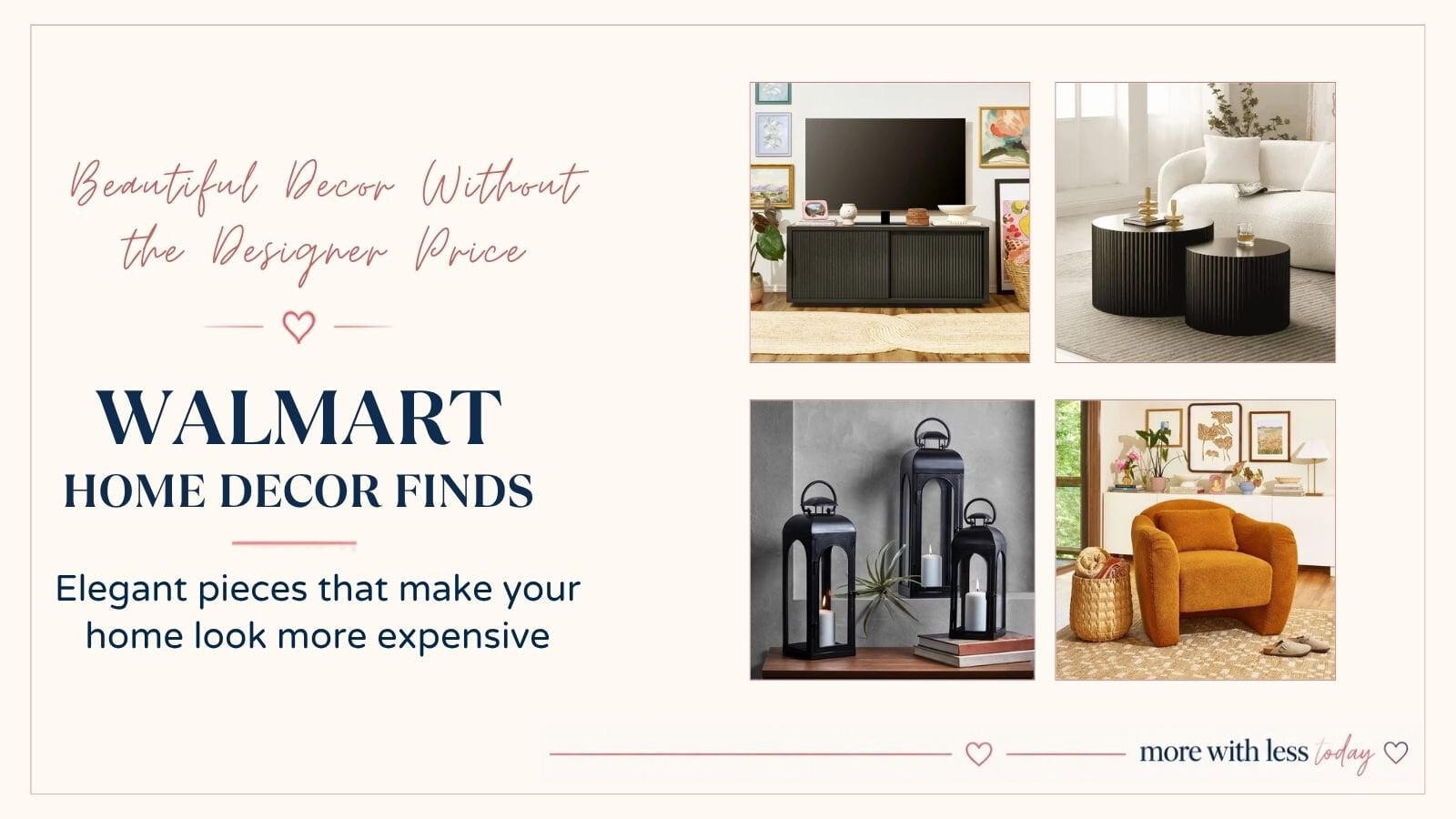 High-end-looking Walmart home decor featuring elegant and affordable pieces for a stylish home.