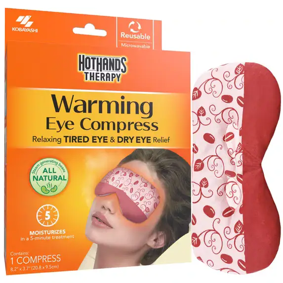 HotHands Therapy Warming Eye Compress, Fast Dry Eye Relief Mask with Comforting Steam, Reusable, 1 Count