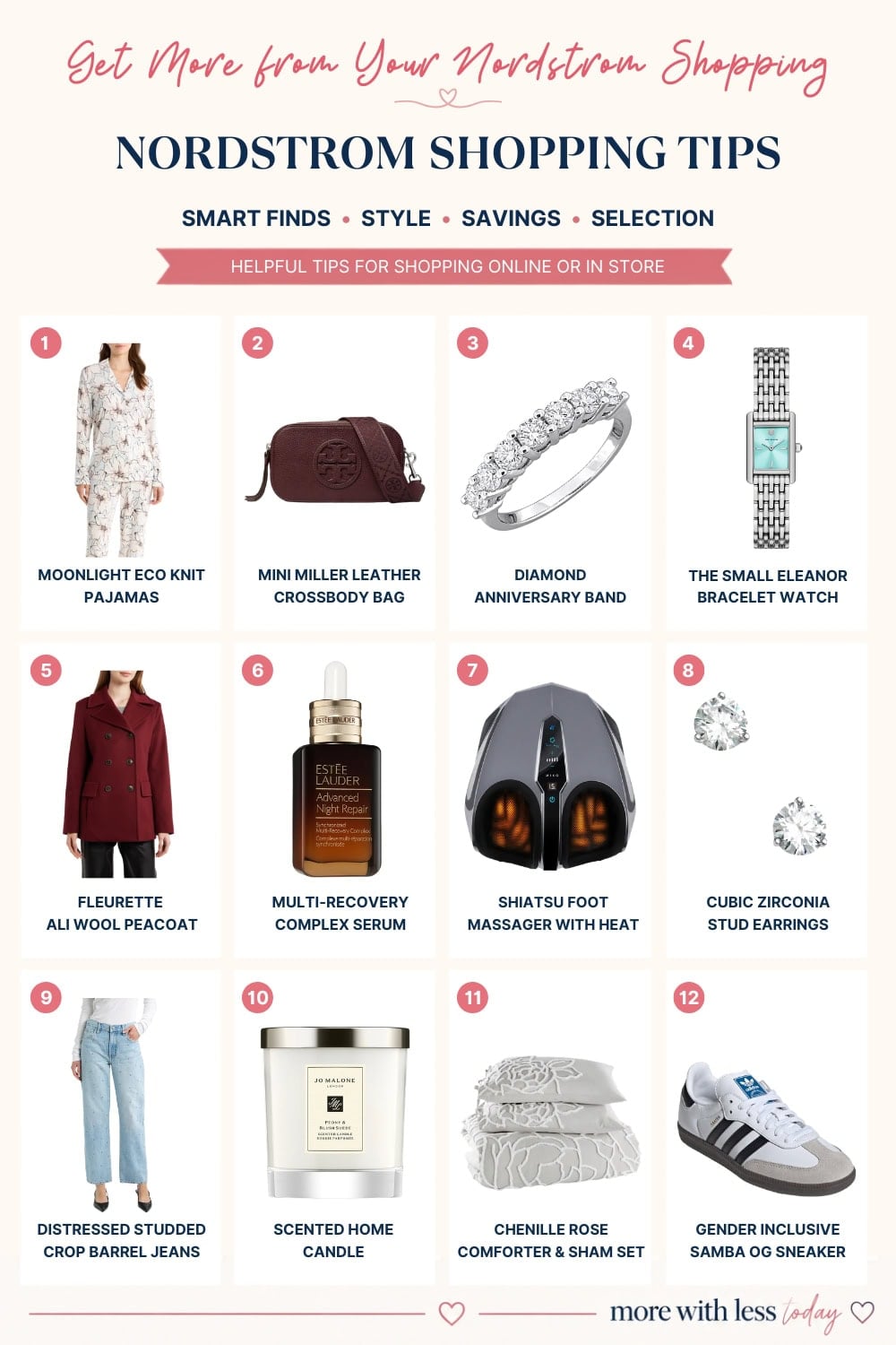 Nordstrom shopping tips for women over 50, with advice for finding stylish clothing, designer deals, and great products online or in store.