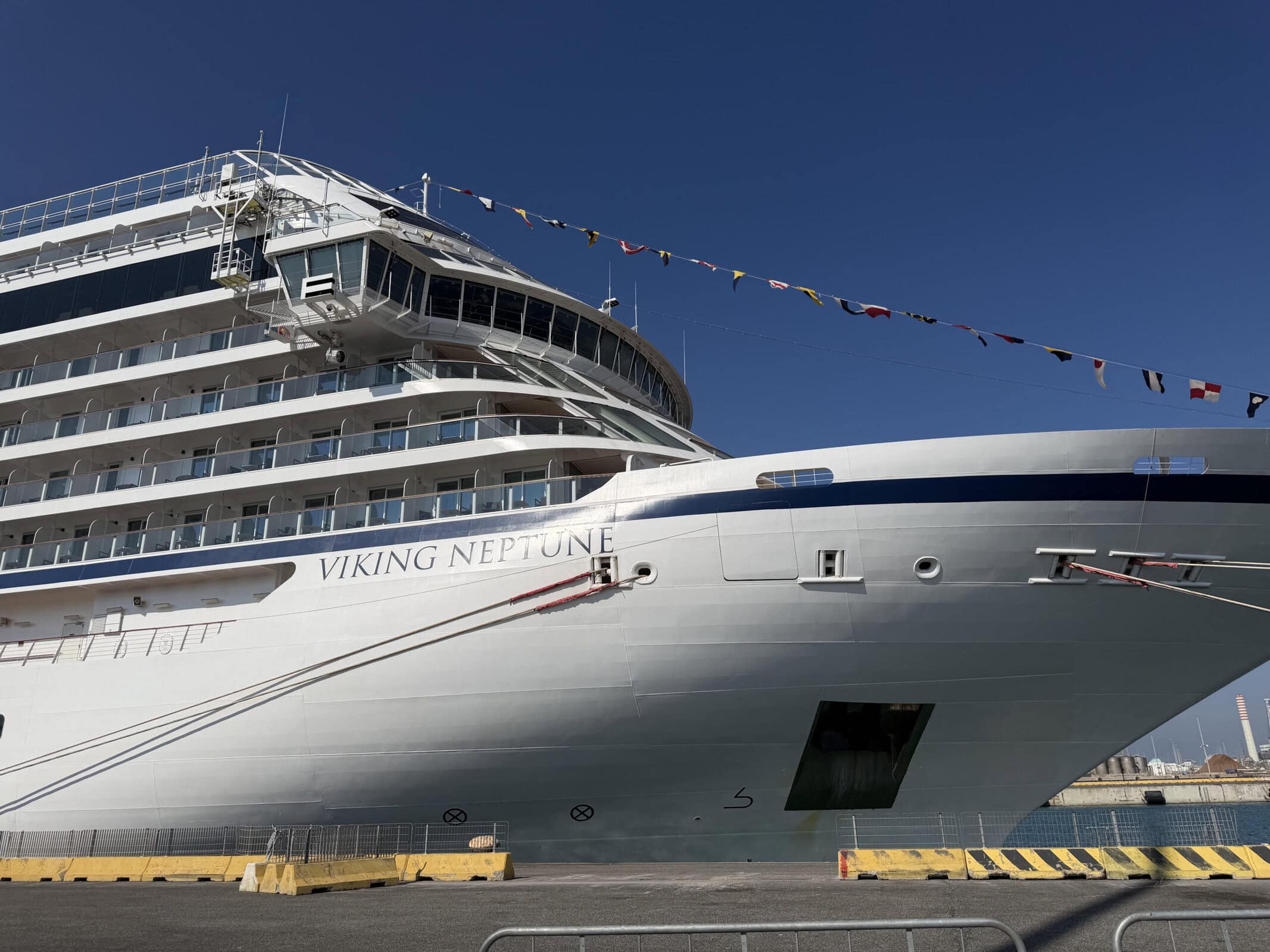 The Viking Neptune docked
